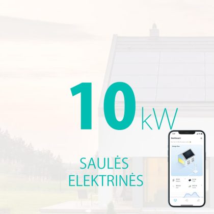 10 kW saulės elektrinės kaina
